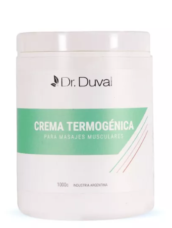 Crema Termogenica masajes musculares descontracturantes con saliciato de metilo x1kg. Dr Duva